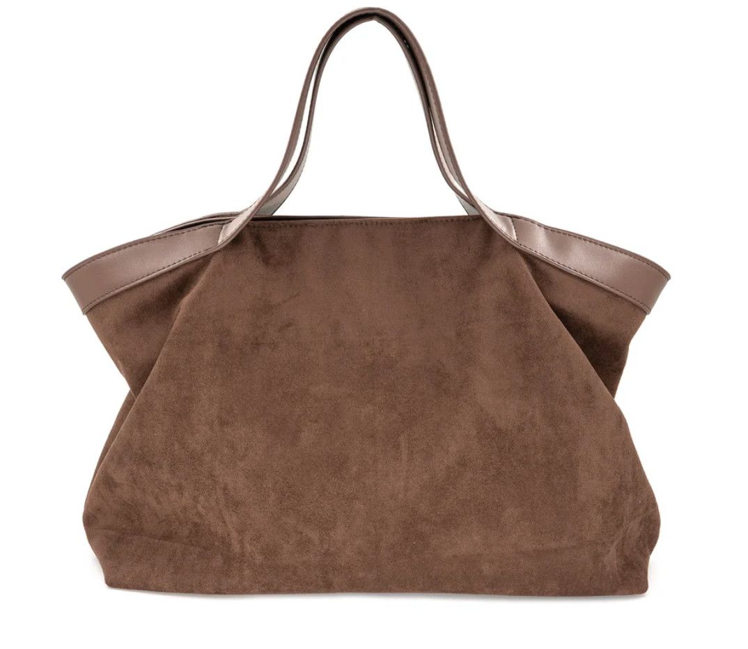 Suede Everyday Tote choco