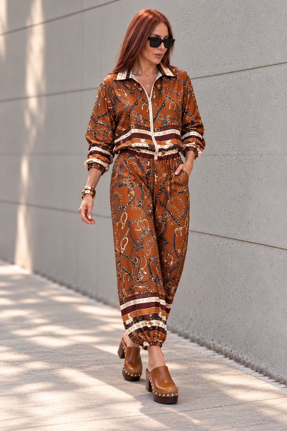 Chain Luxe Satin Set