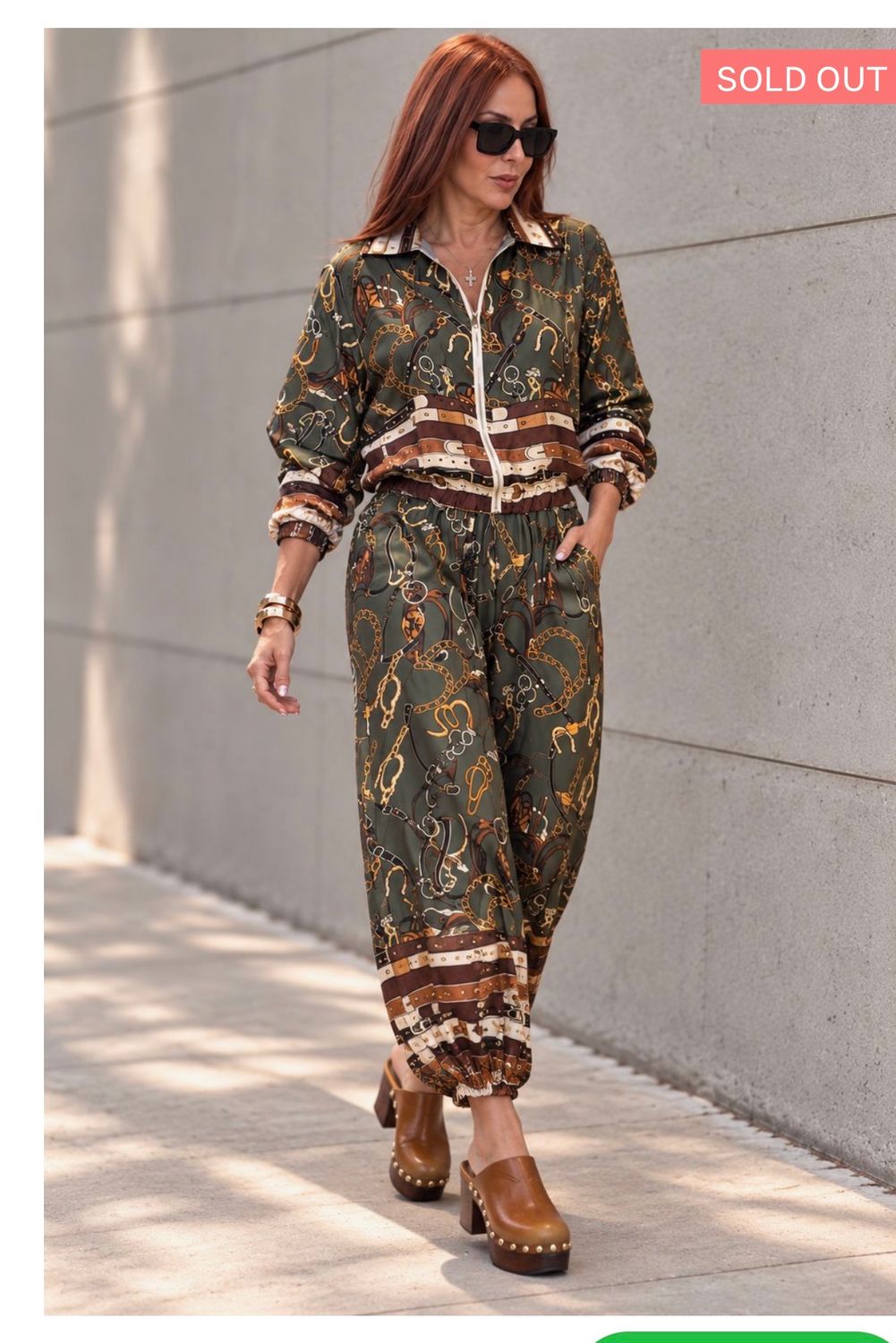 Chain Luxe Satin Set