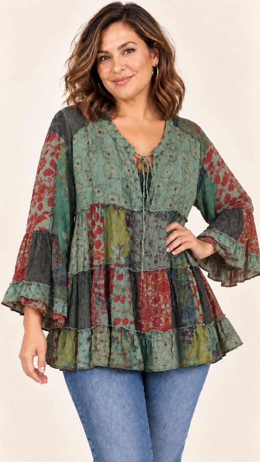 Chic Overdyed Band  plus Top