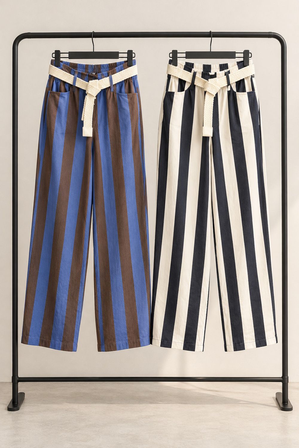 Stripes pants one size