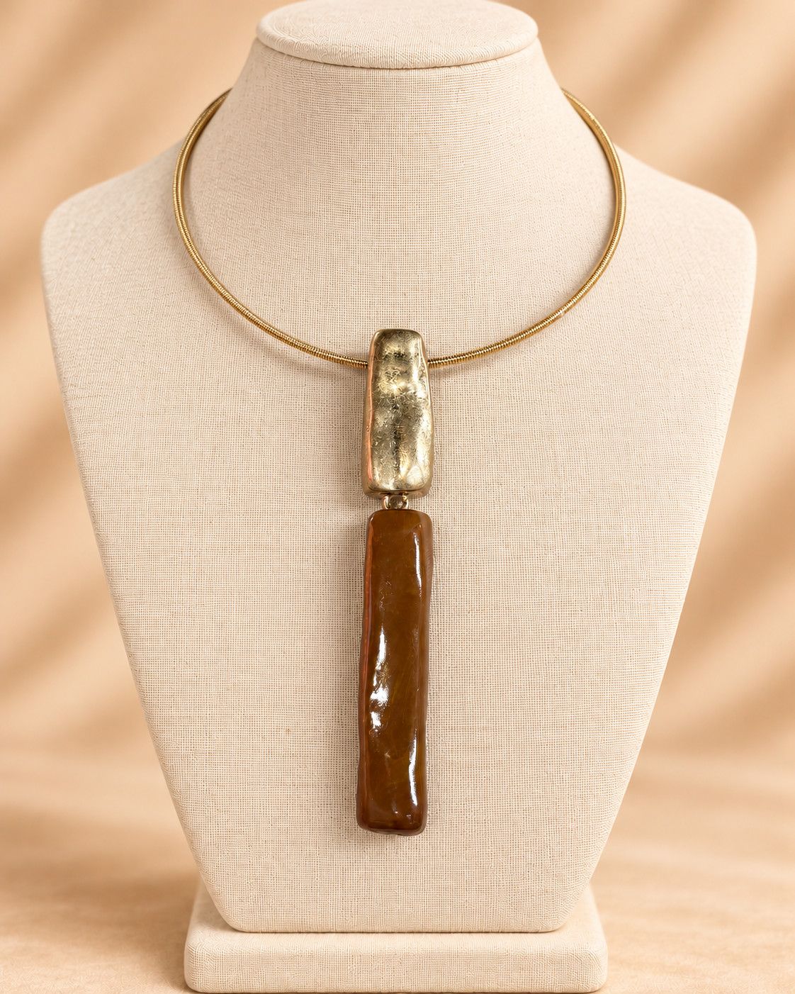 Amber Bar Necklace