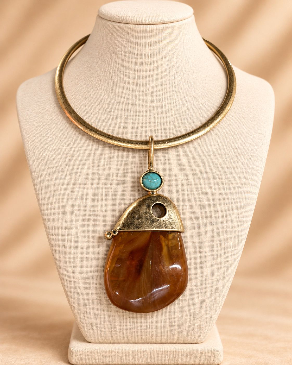 Amber &amp; Turquoise Necklace