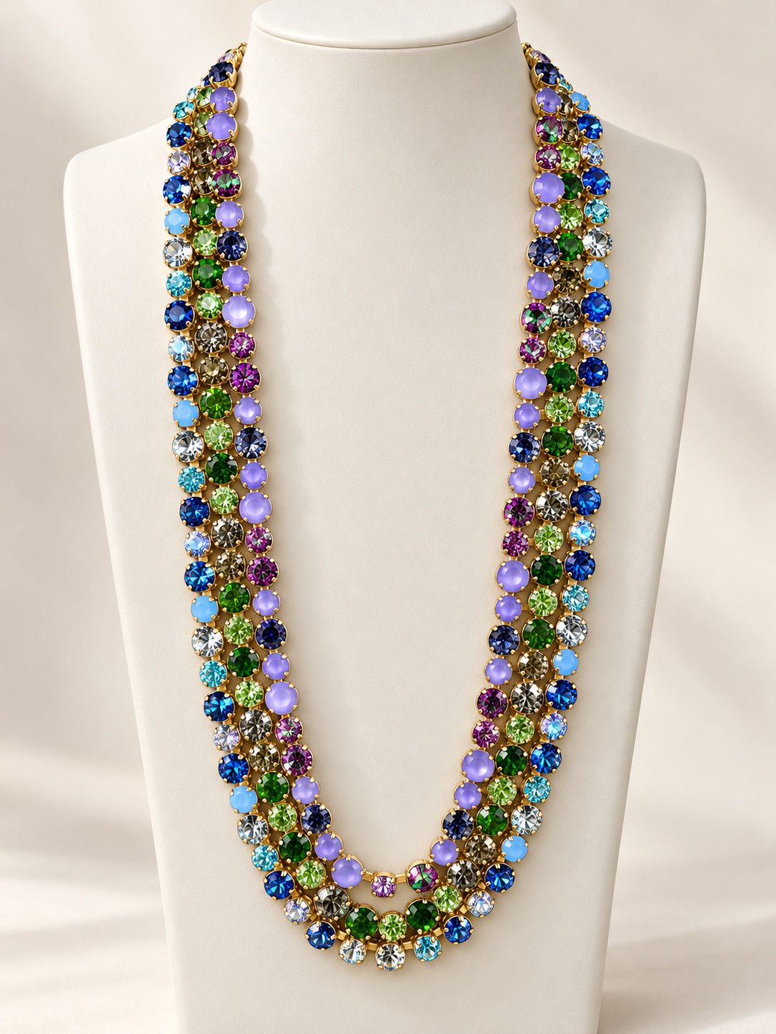 Jewel Tones Crystal Necklace