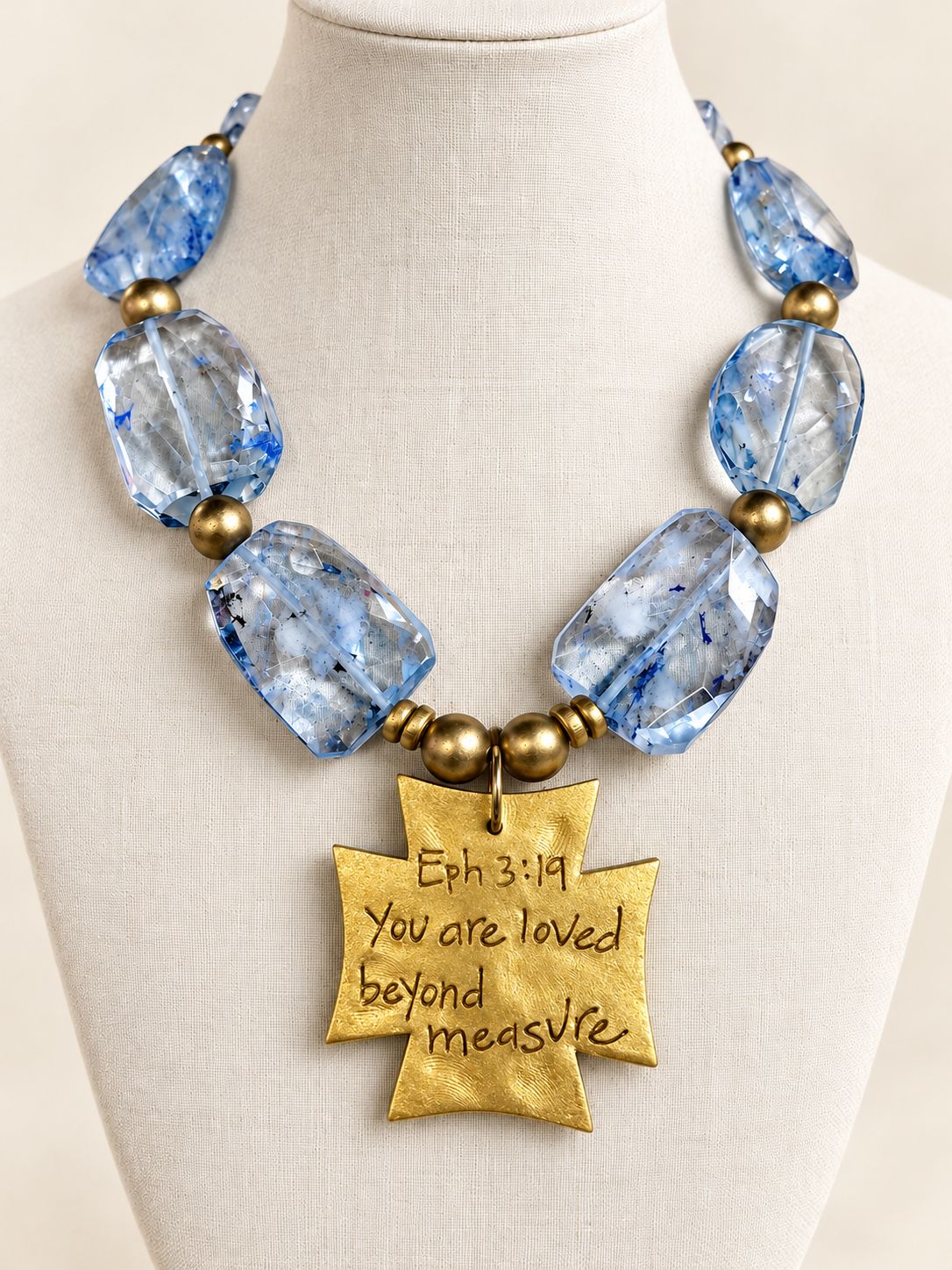 Blue Faith Necklace