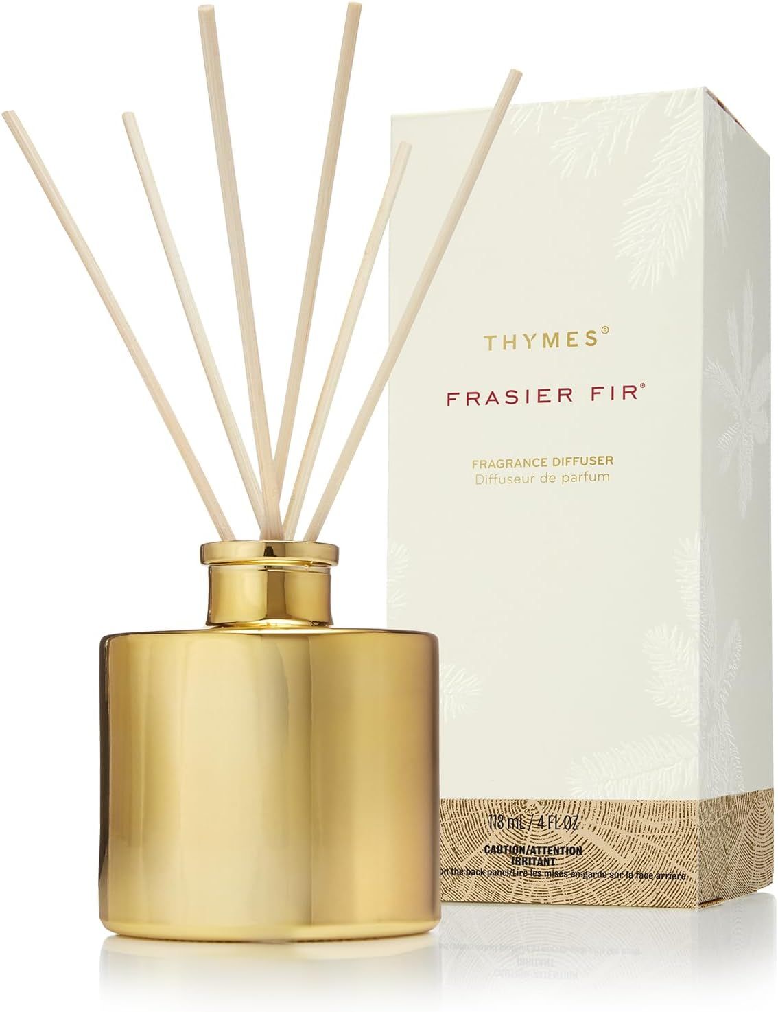 Frasier Fir Gilded Reed Diffuser, Petite Gold