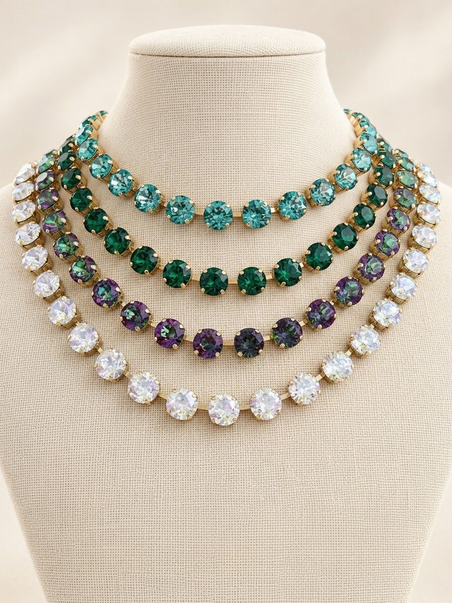 Destello cristal  18” necklace