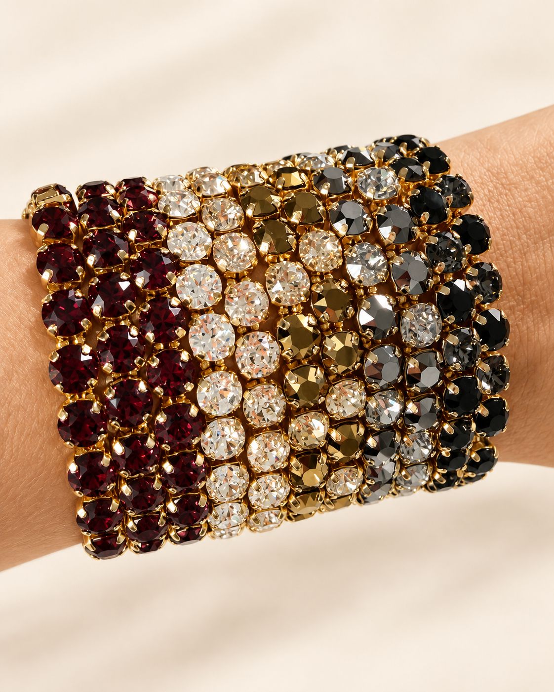 small elastic Crystal bracelet