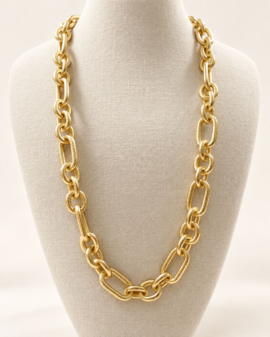 Hammered Link Necklace