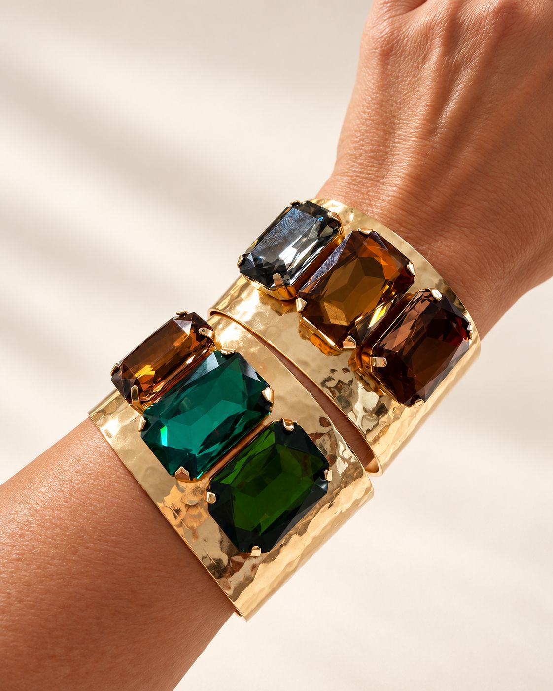 Triple Crystal Cuff