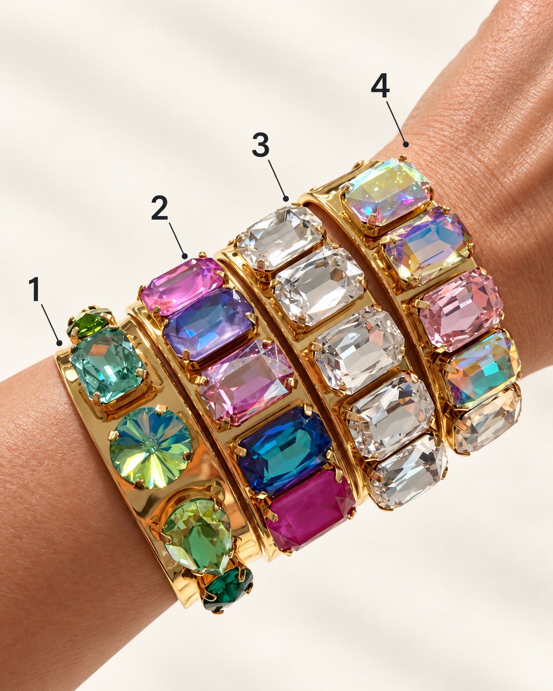 Copy of Colorful Crystal Cuff 2