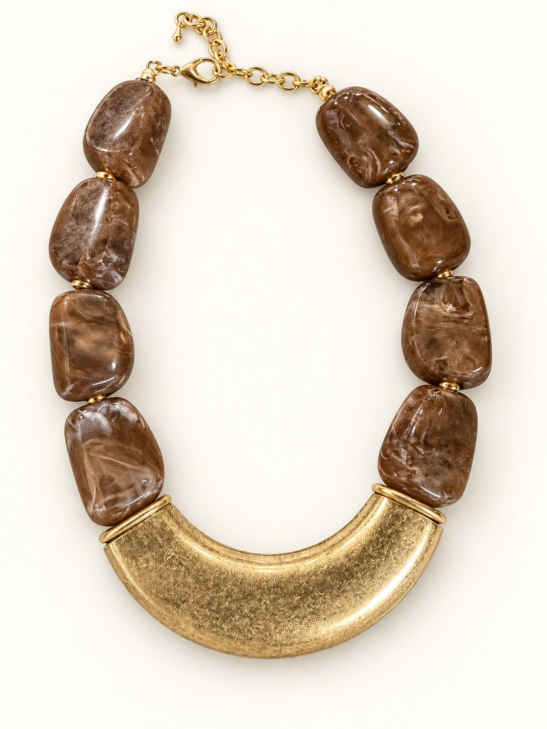 Caramel Gold Statement Necklace