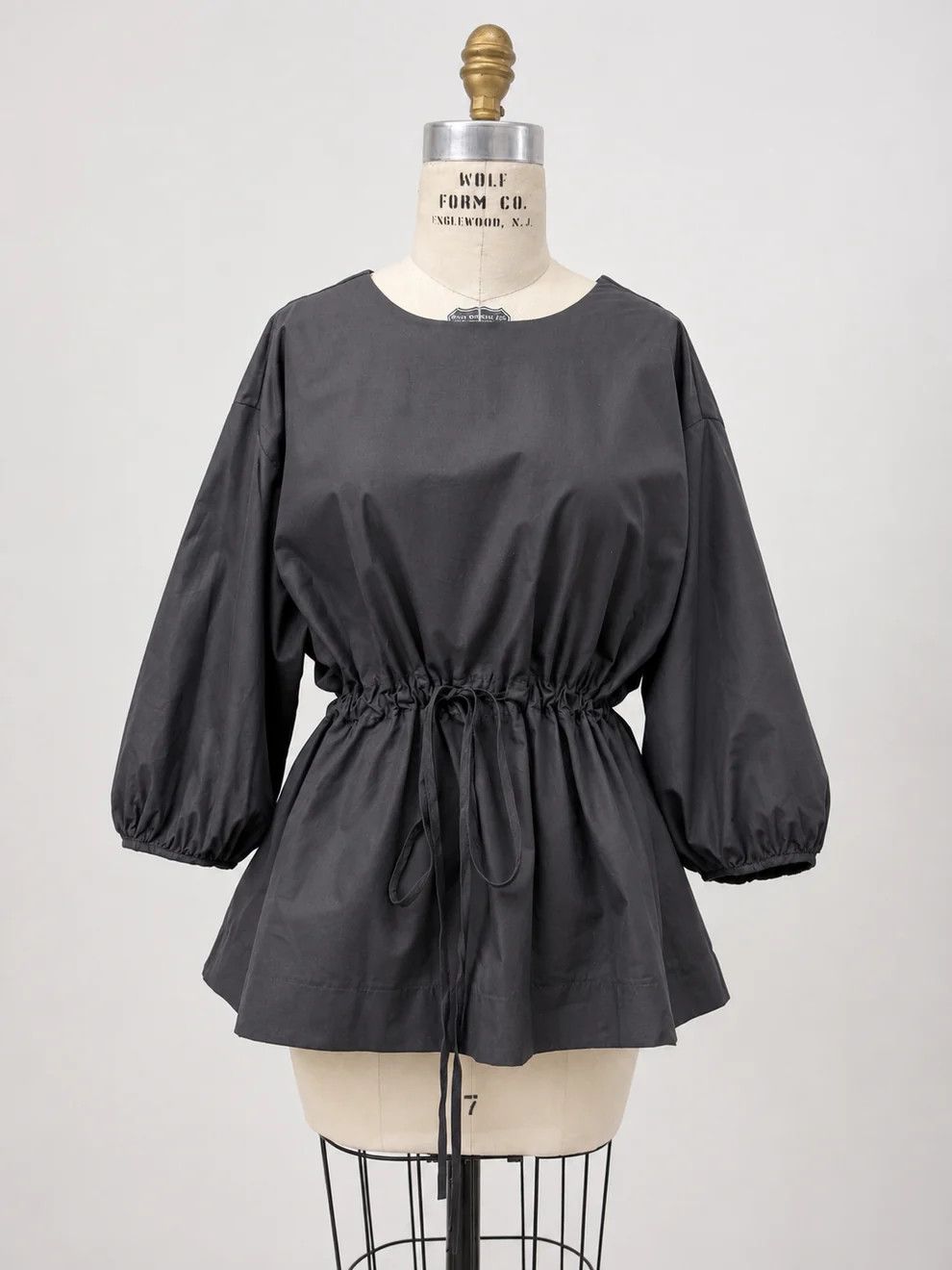Cotton Drawstring Blouse