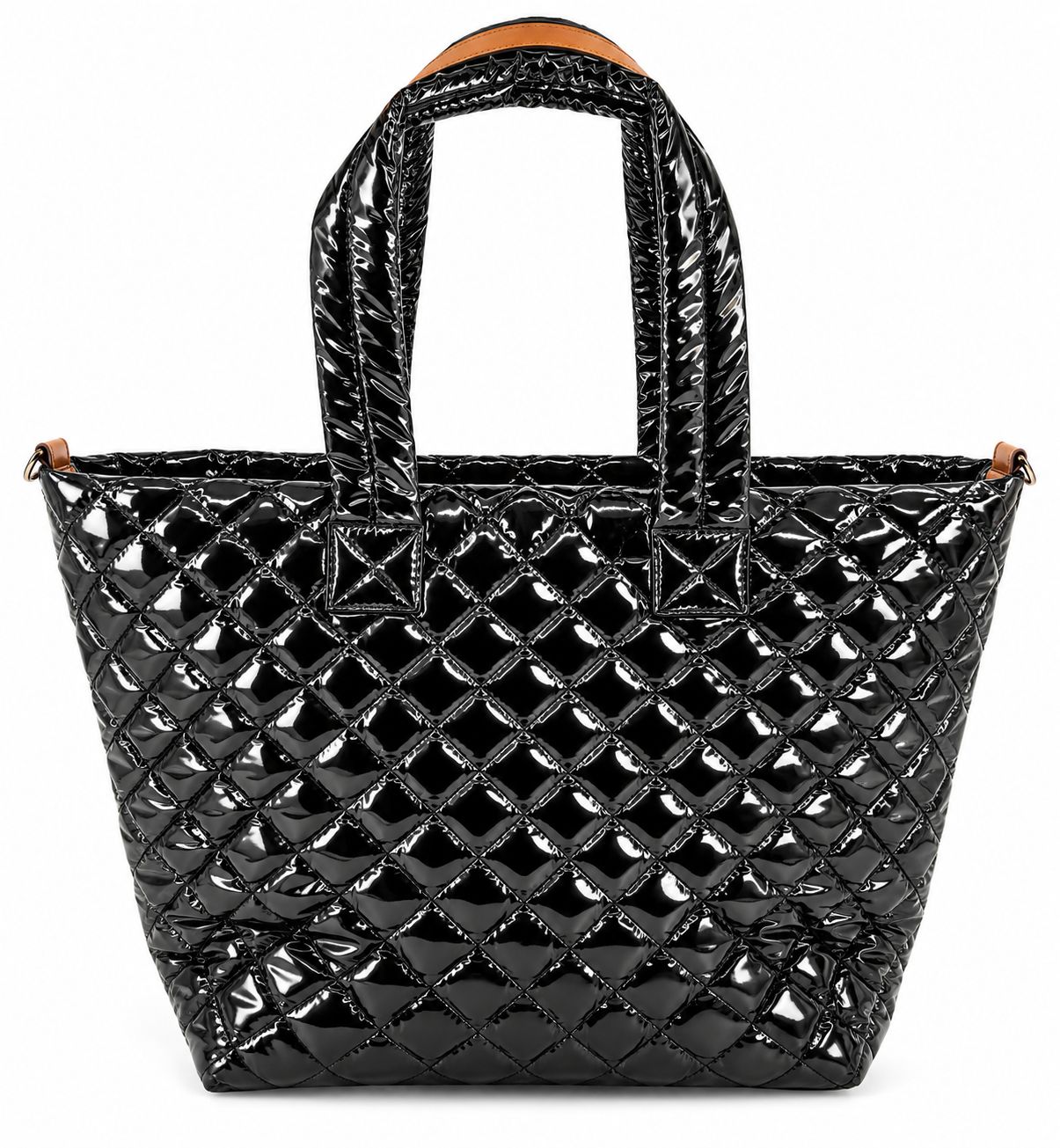 Glossy Quilted Tote