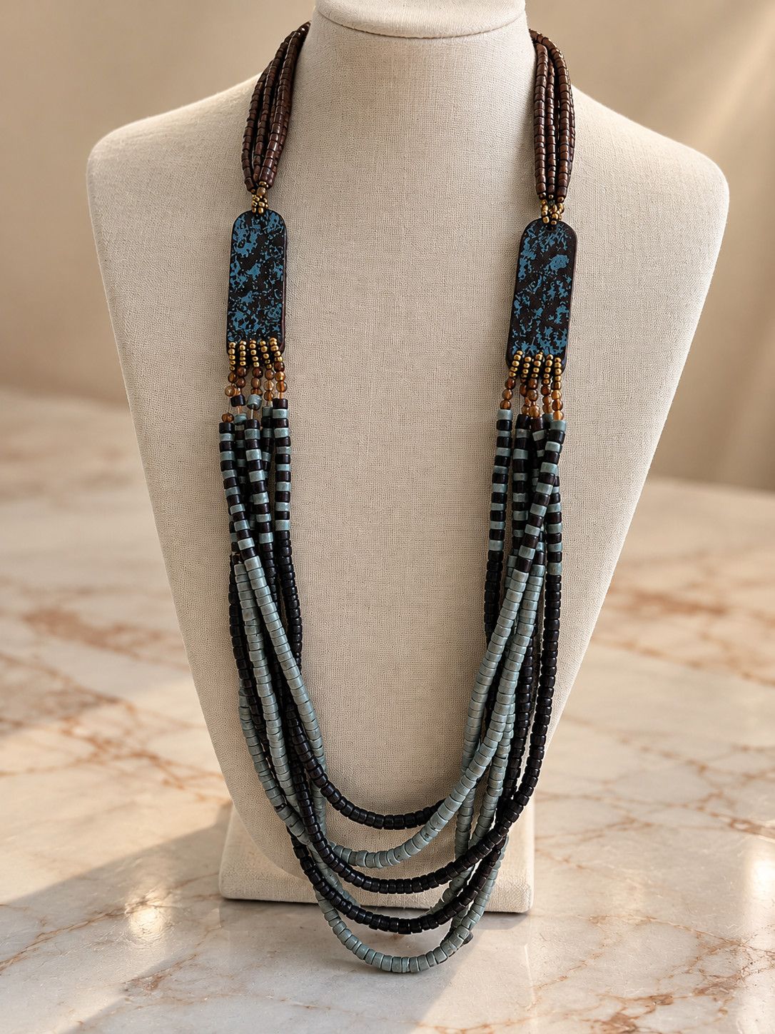 Midnight Blue Layered Necklace