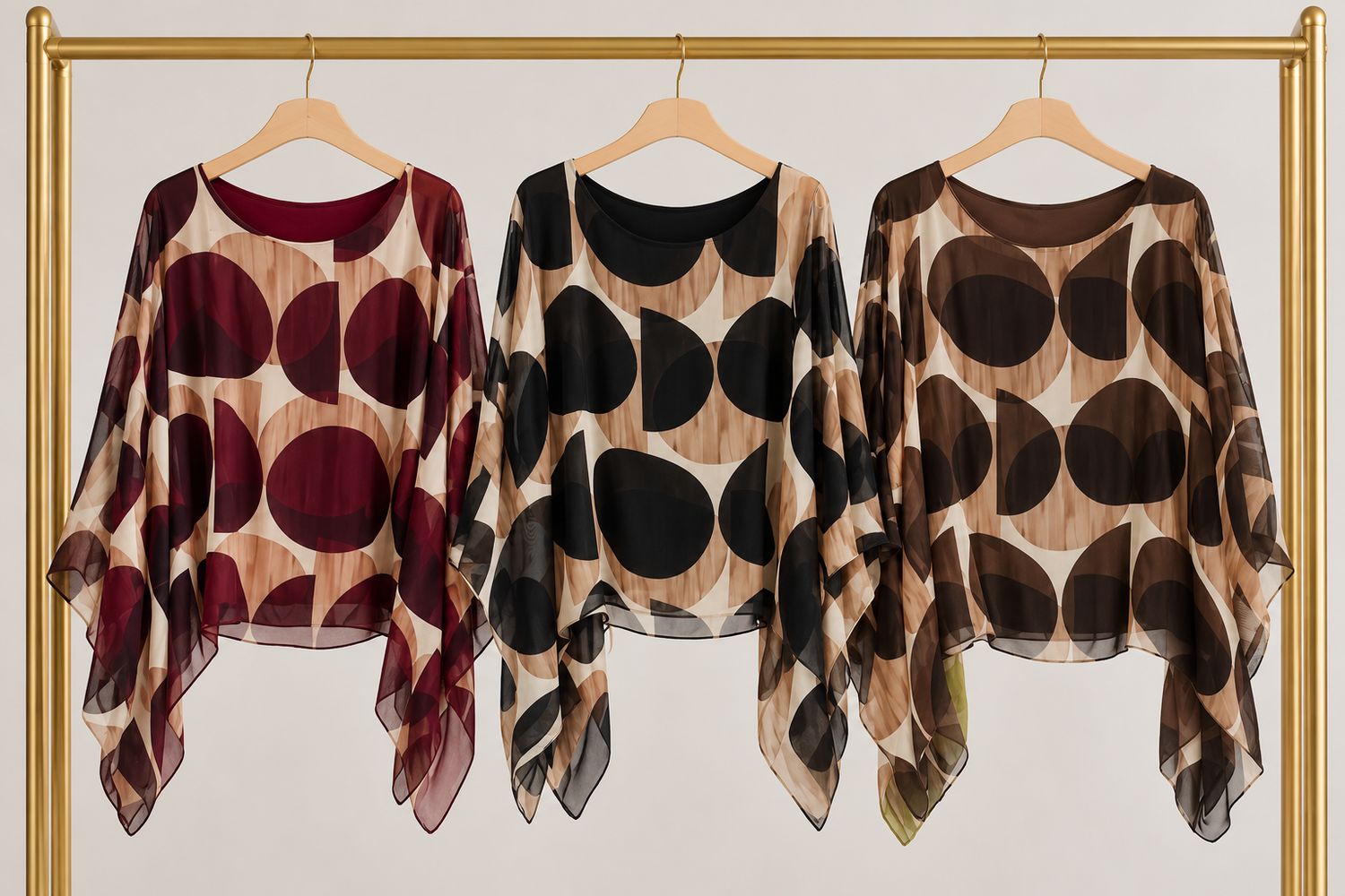 Retro Circle Flow Top