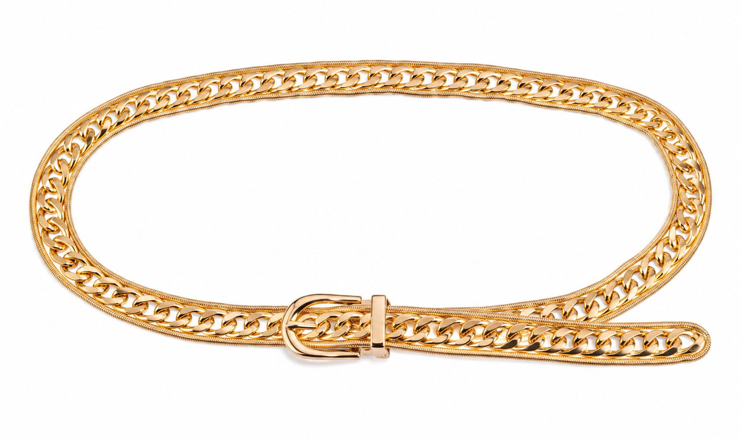 HEAVY HARDWARE CHAIN BELT gold