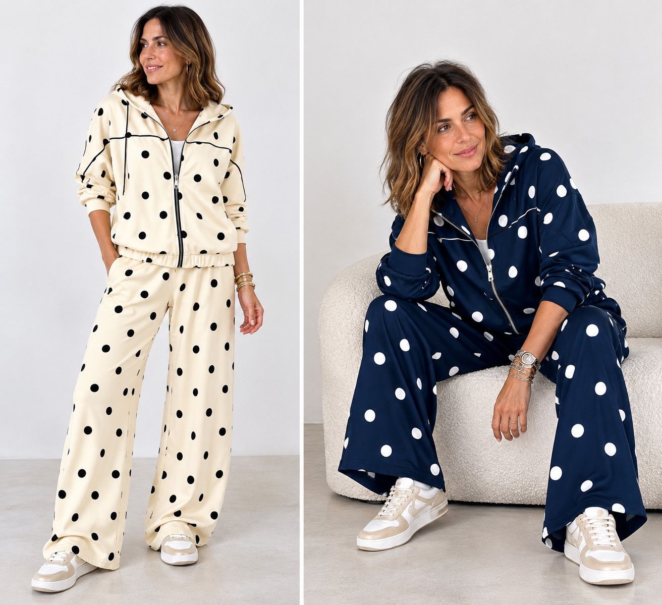 Polka Dot Chic Two\-Piece Set