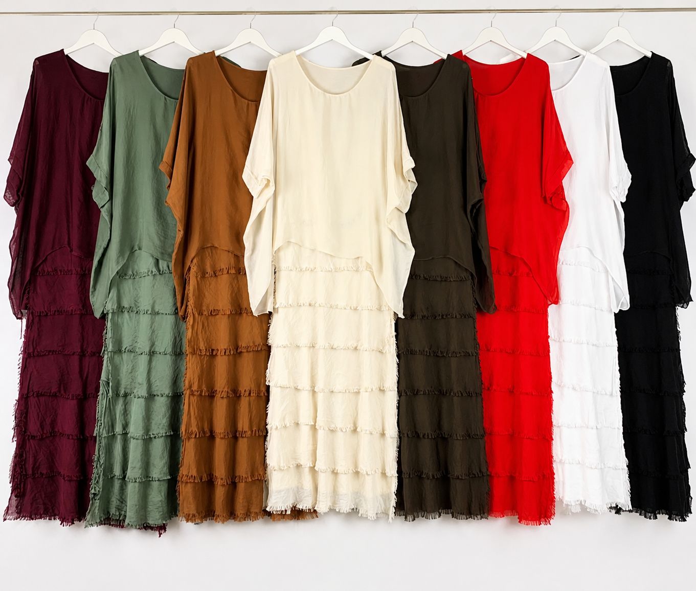 Layered maxi dress one size