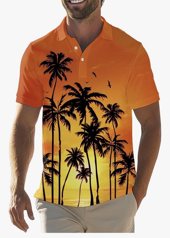 Golf Polo Shirt - Orange
