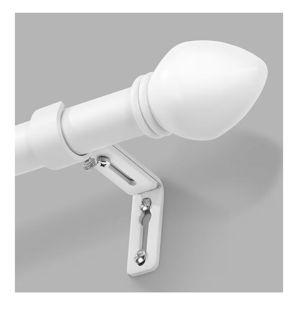 White Curtain Rods