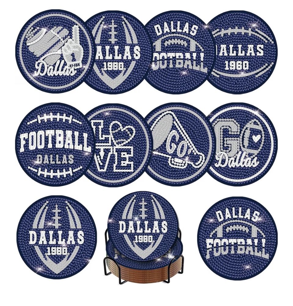 8PCS Diamond Painting Coasters Kit