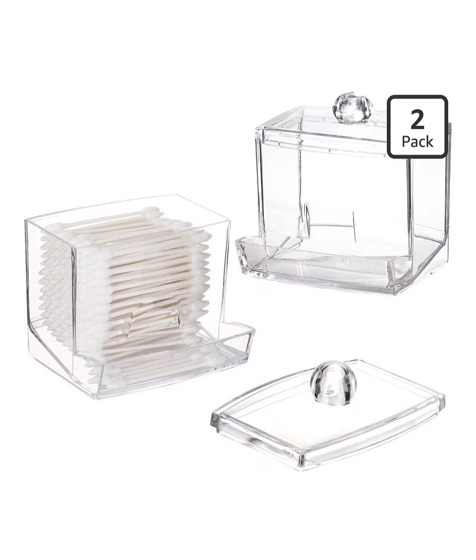 2 Pack 10oz Qtip Dispenser