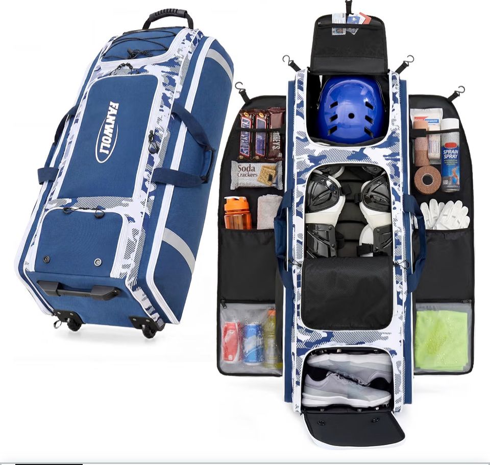 Rolling Baseball Catchers Gear Bag