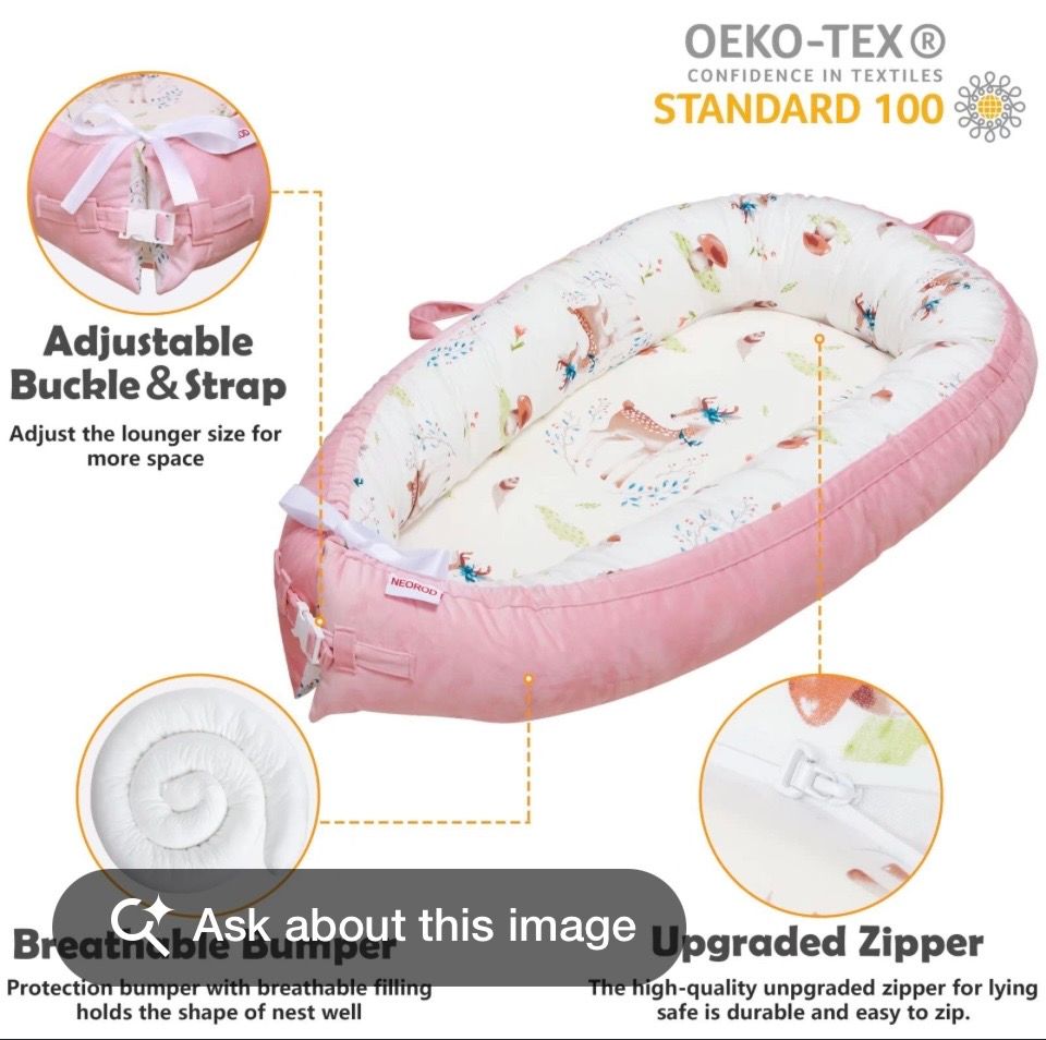 Neorod Baby Lounger Infant Nest/Pink