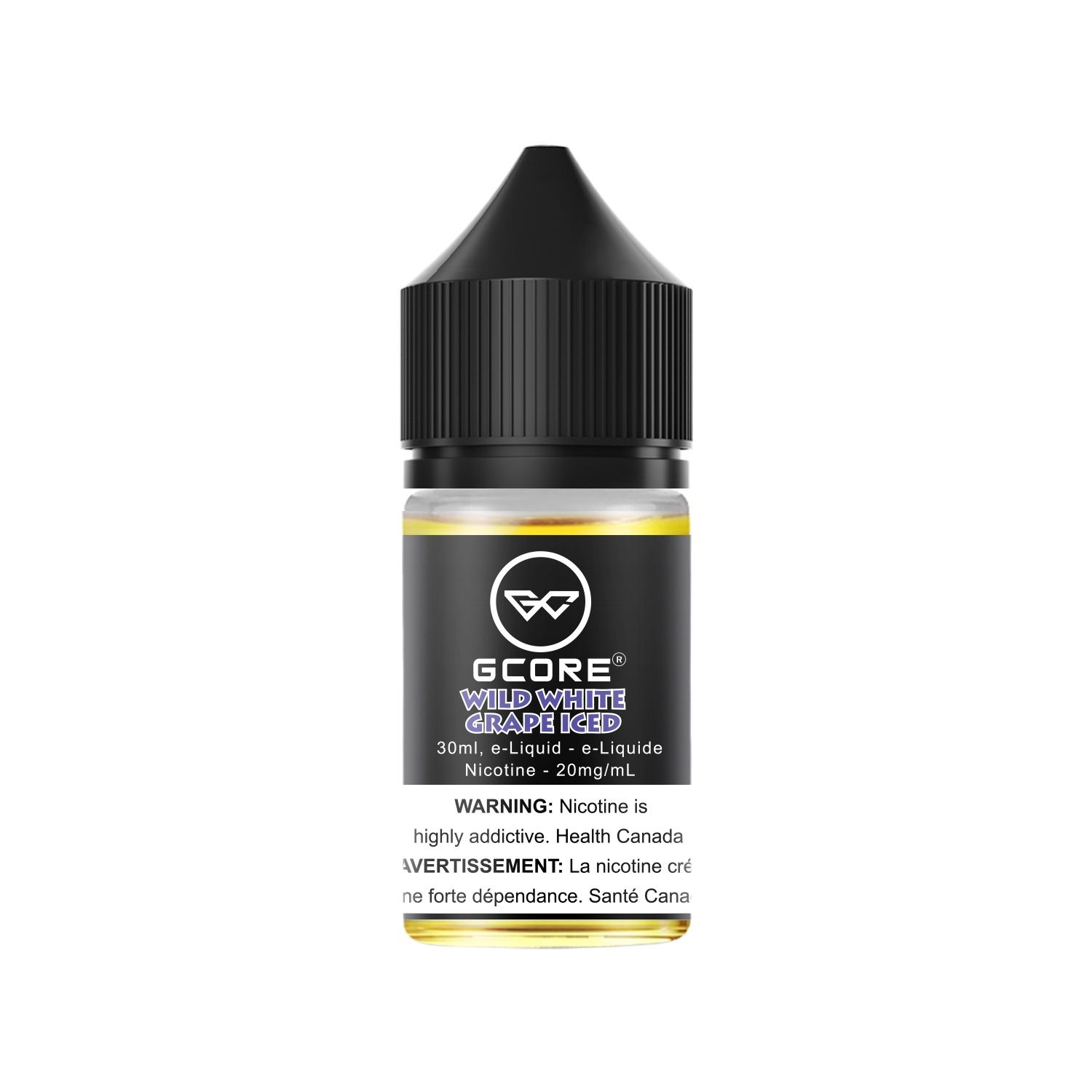 GCore Salt - 30ml, Flavour: Wild White Grape Iced, Nic Level: 20mg, Size: 30ml