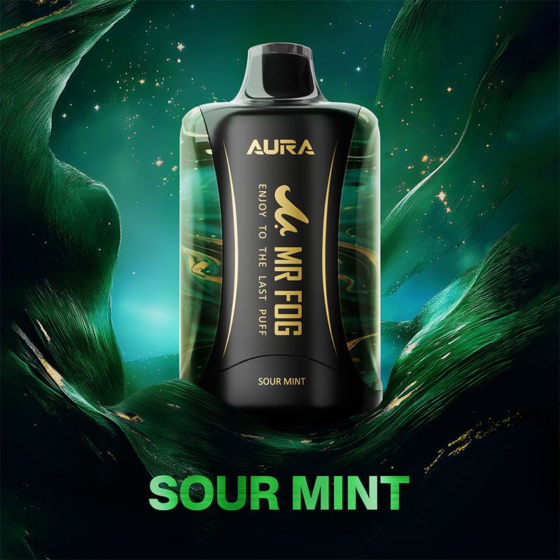 Mr Fog Aura, Flavour: Sour Mint, Nic Level: 20mg