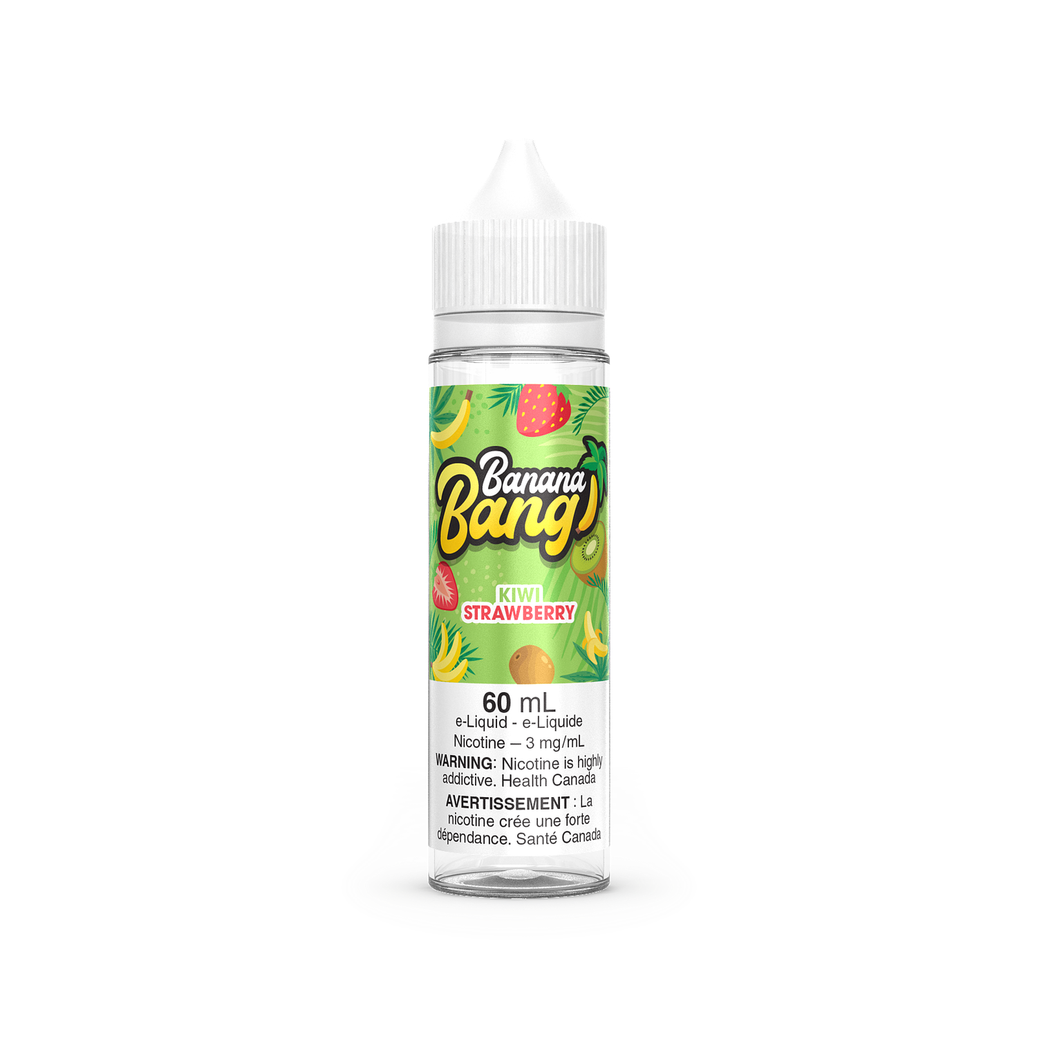 Banana Bang HVG, Flavour: Kiwi Strawberry, Nic Level: 3mg, Size: 60ml