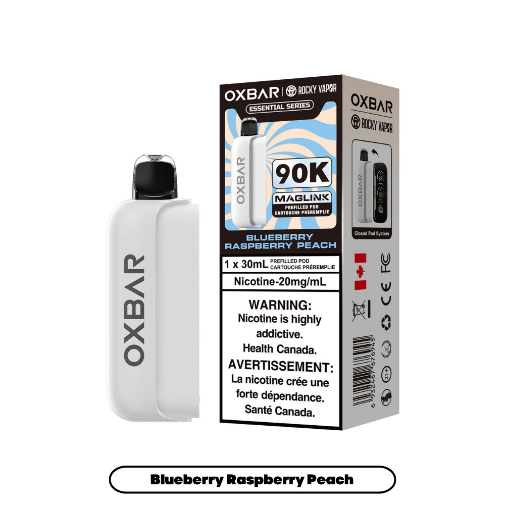 Oxbar Maglink - Pod, Flavour: Blueberry Raspberry Peach, Nic Level: 20mg