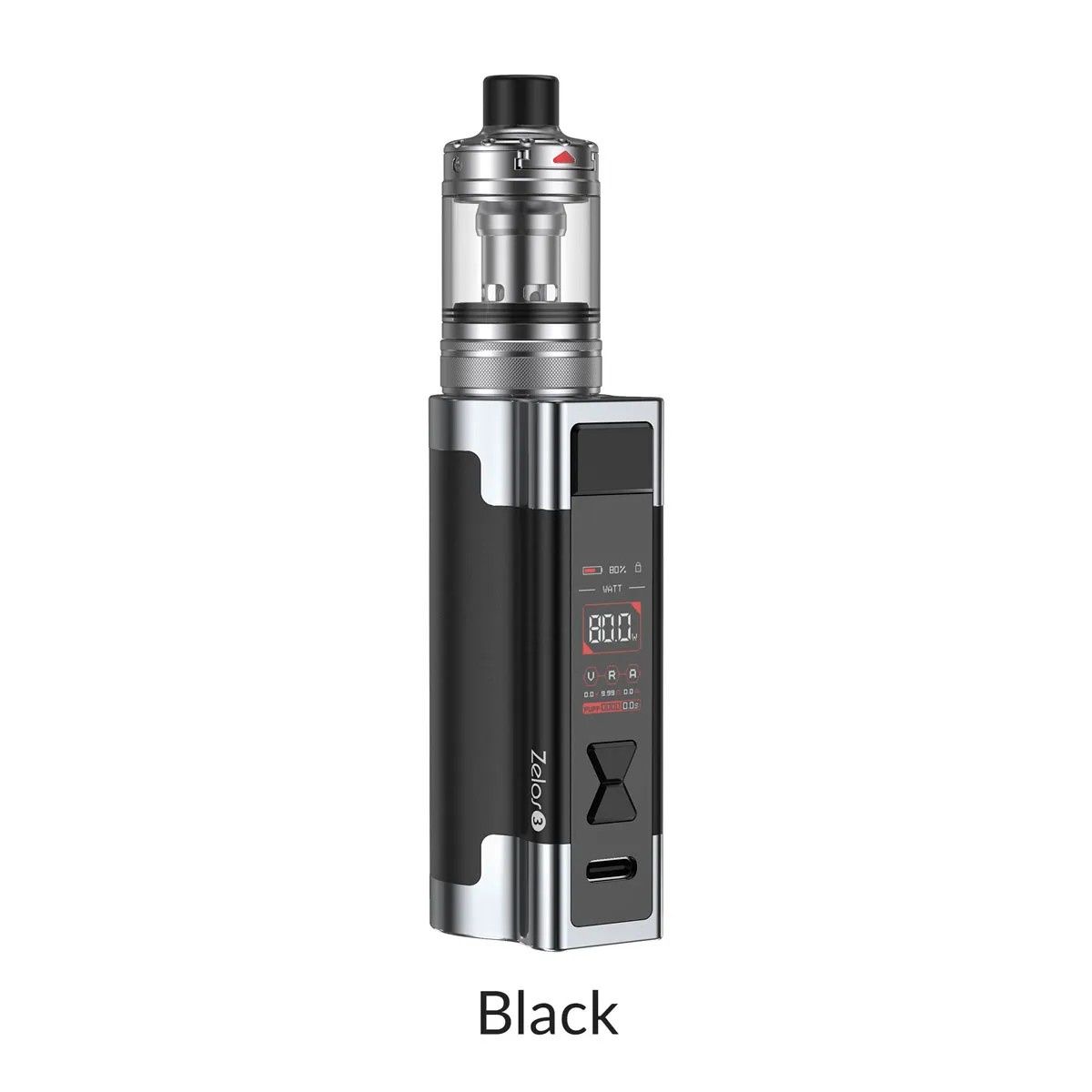 Aspire ZELOS 3 w/Nautilus 3 Tank Kit - 80w Aspire ZELOS 3 w/Nautilus 3 Tank Kit - 80w, Colour: Black