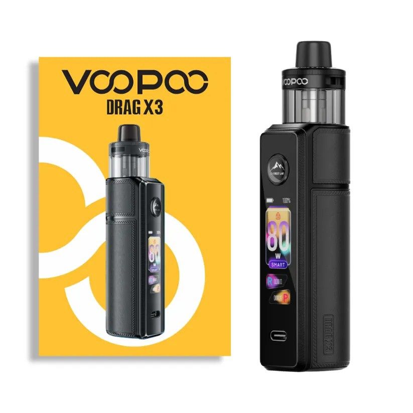 Voopoo Drag X3 Pod Kit, Colour: Spray Black