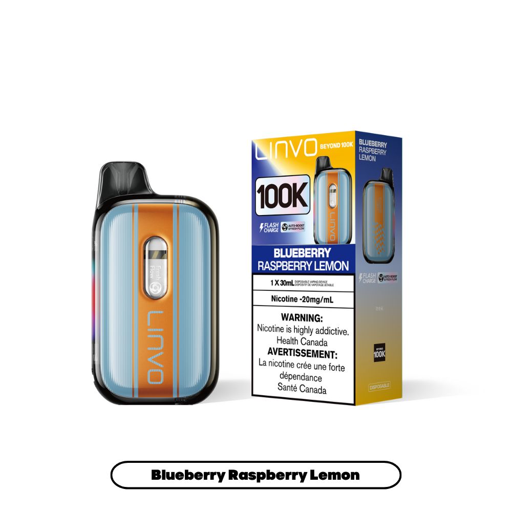 Linvo Beyond 100K, Flavour: Blueberry Raspberry Lemon, Nic Level: 20mg
