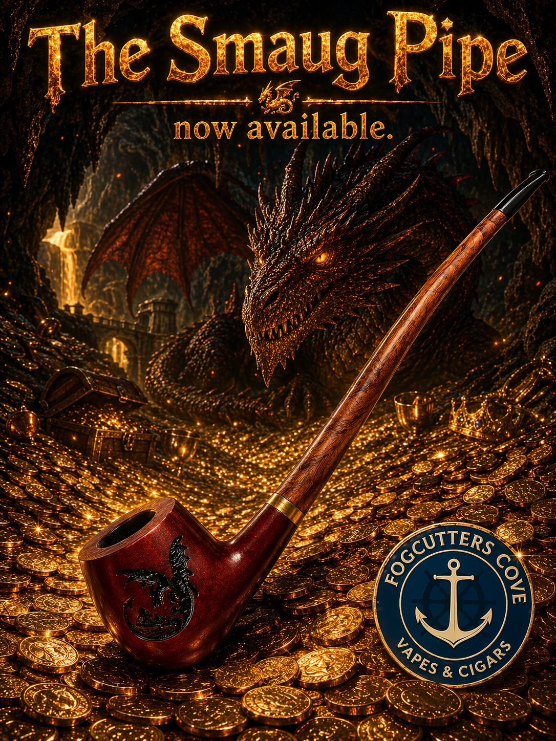 Lord of the Rings - Shire Pipe - SMAUG 11.5"