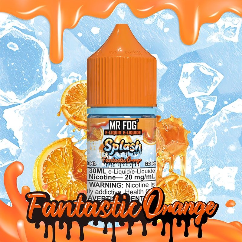 Mr Fog Splash Salt - 30ml, Flavour: Fantastic Orange, Nic Level: 30mg
