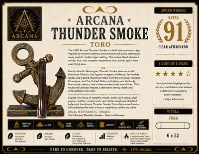 CAO Arcana Thunder Smoke Toro