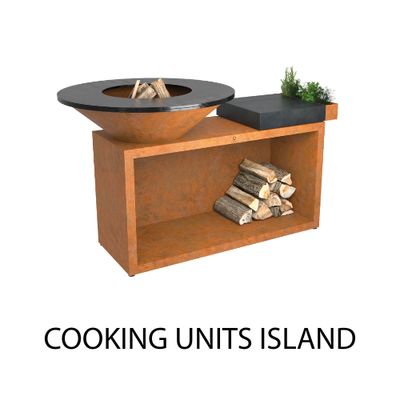 COOKING UNITS + ISLAND