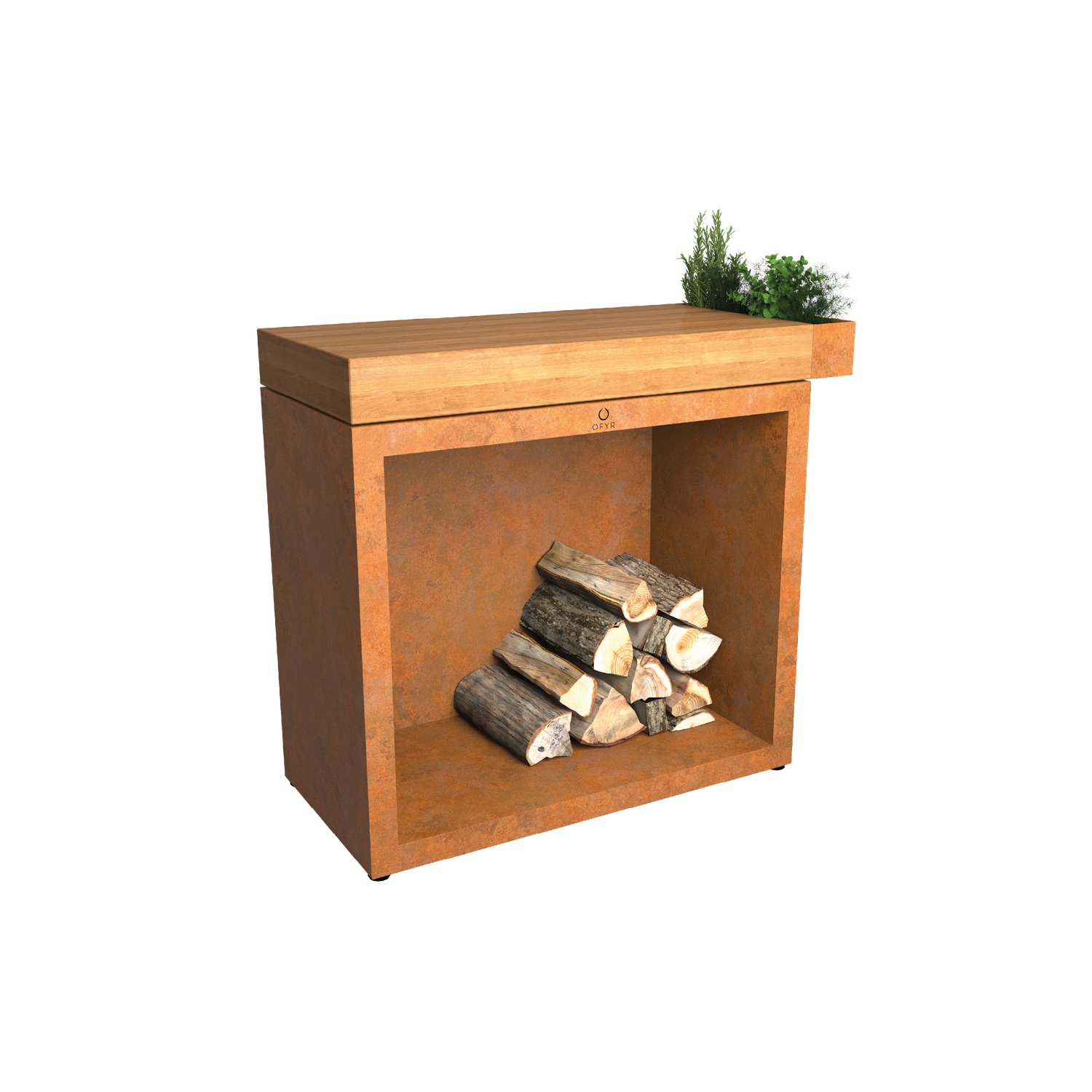 OFYR Butcher Block Storage 90 Corten