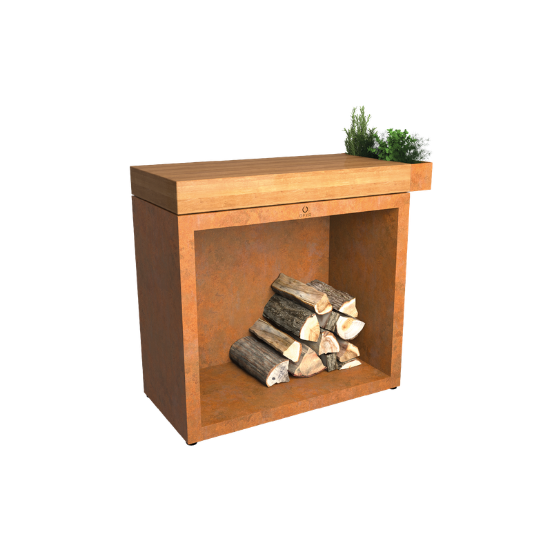 OFYR Butcher Block Storage 90 Corten
