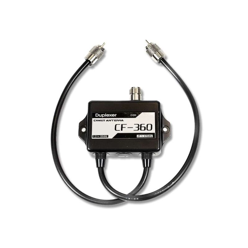 Comet – CF-360A – 1.3-30MHz-49-470MHz Duplexer w-Leads