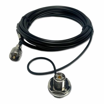 Comet – CK-3M3 – Deluxe 2-Step Cable Assy, 10′, Inc-18″ RG-188A-U, Gold UHF Conns