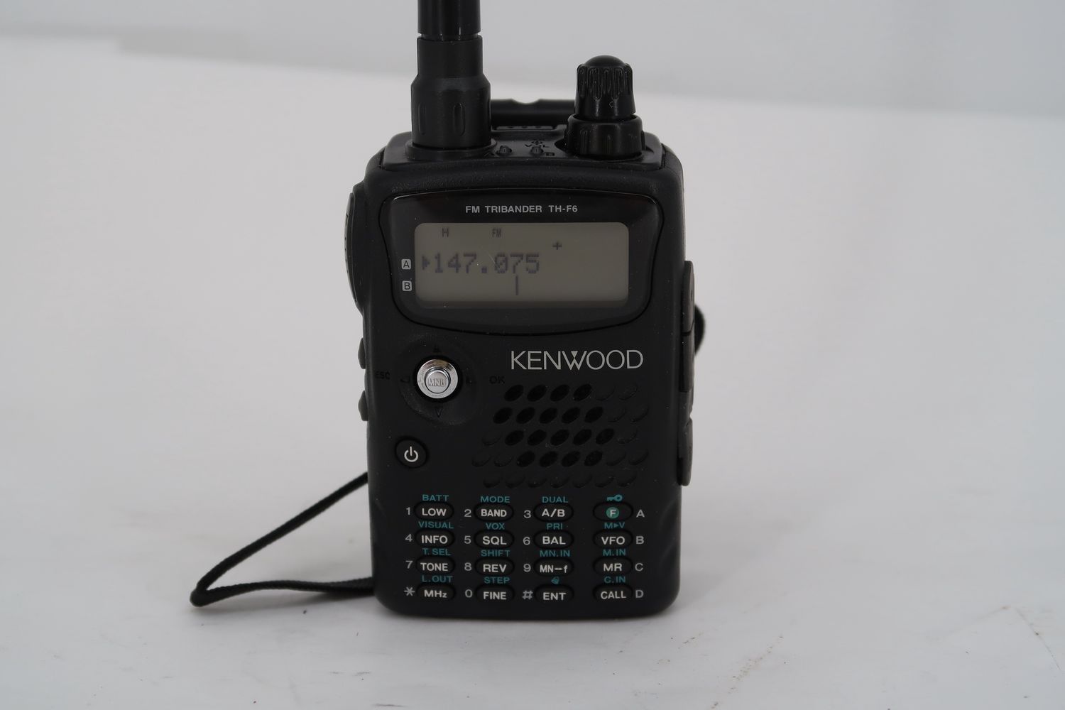 U18120 Used Kenwood TH-F6A Tri-Band FM Handheld Transceiver