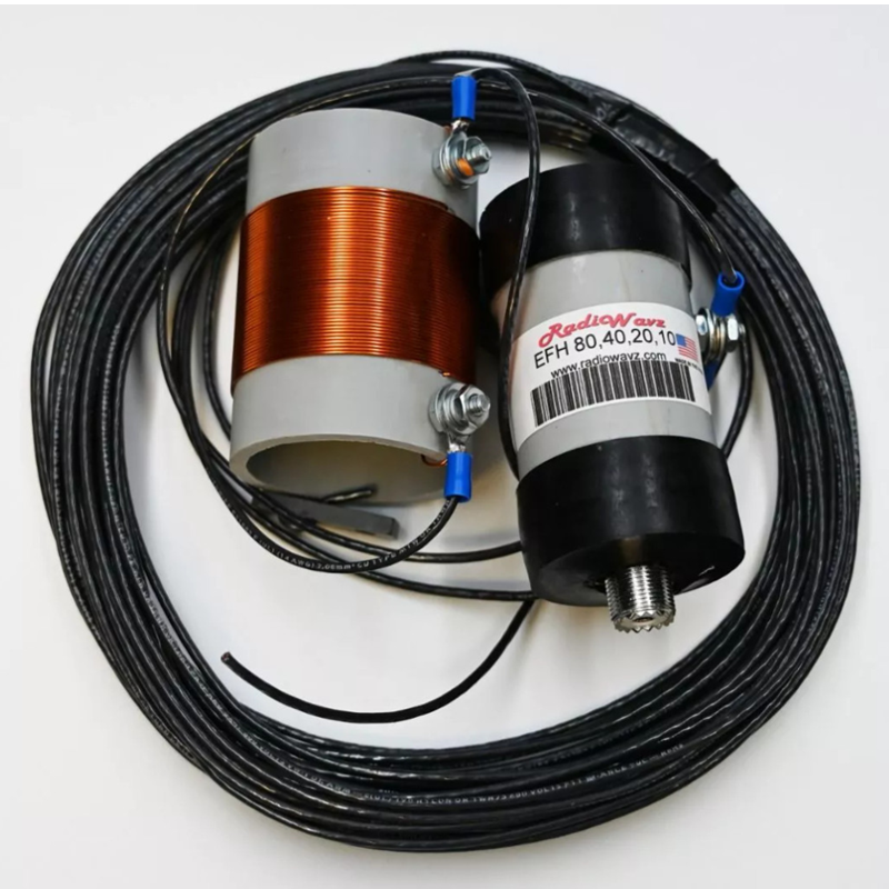 Radiowavz EFH80-40-20-10 End Fed 1/2 Wave Wire Antenna 80/40/20/10M