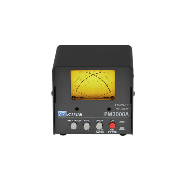 Palstar PM2000A Wattmeter 2000 Watt Cross Needle PEP / Average SWR / Wattmeter - 1.8 to 60 MHz - 300 Watt and 2 kW Scales