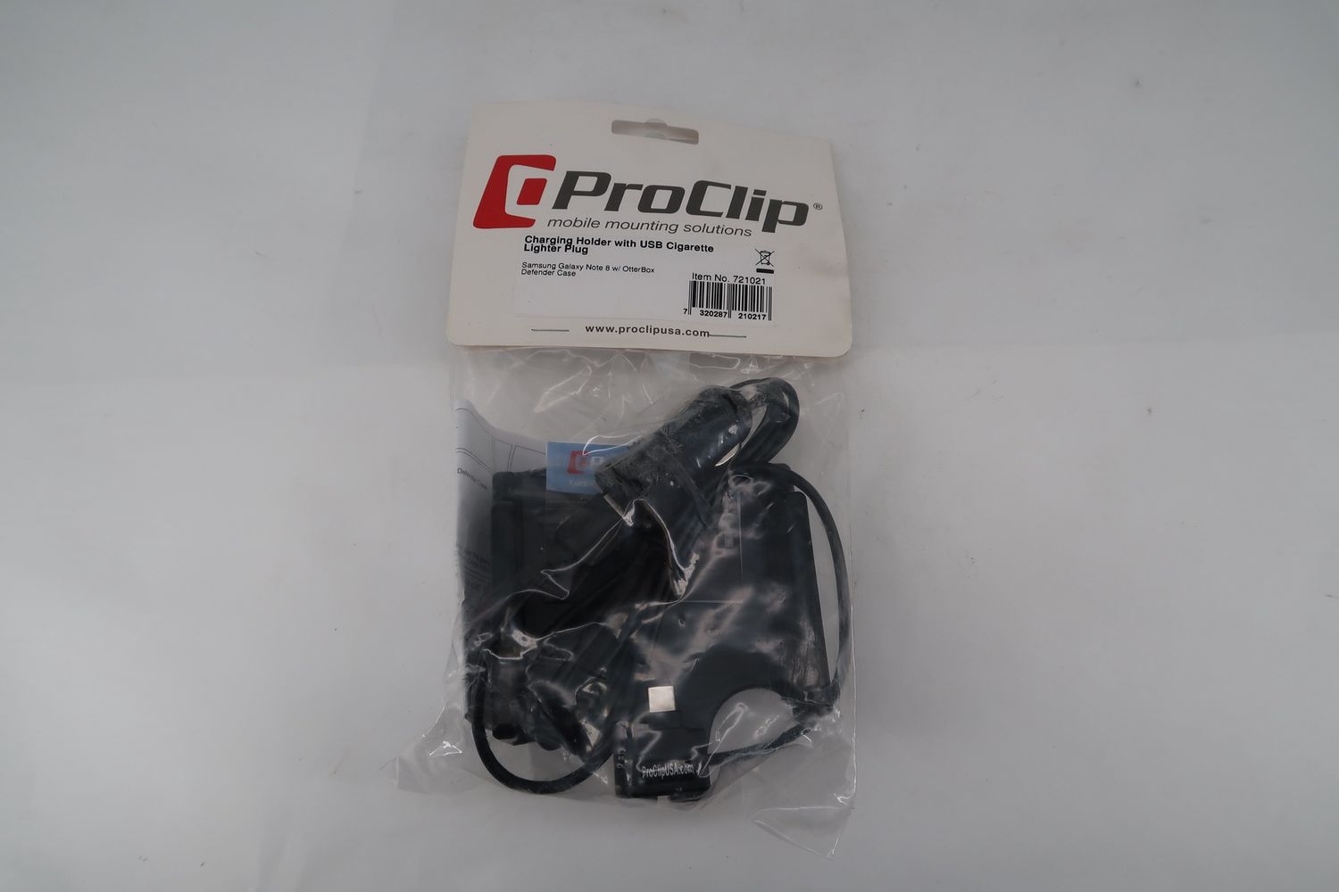 U18136 Never Used ProClip Model No. 721021 Charging Holder with USB Vehicle Adaptor Plug