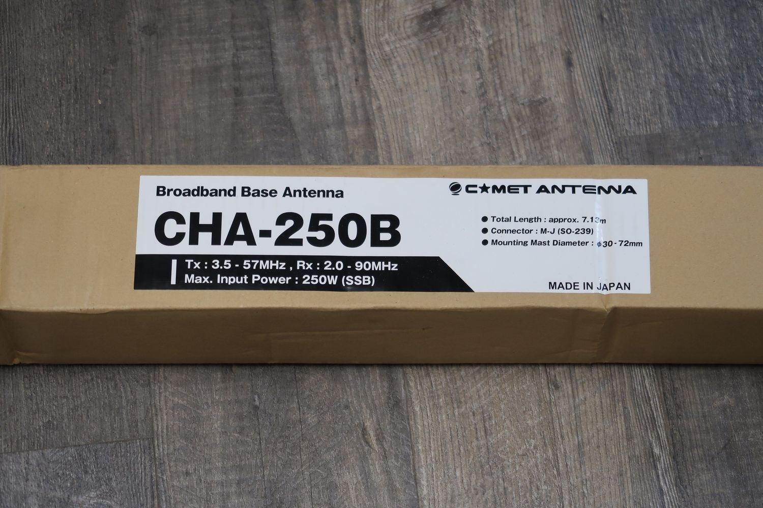 U18155 Never Used Comet Antenna CHA-250B Broadband Base Antenna