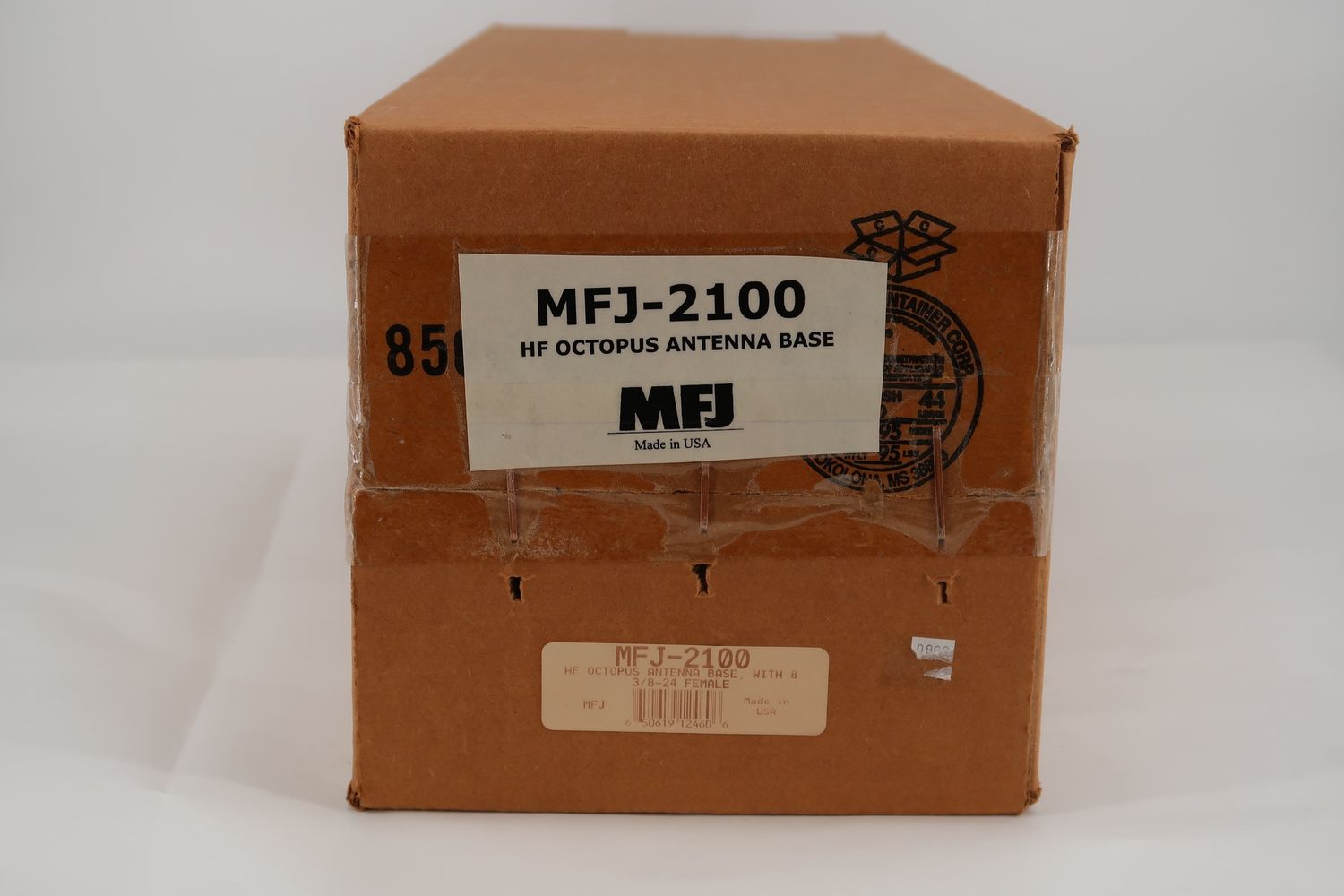 U18156 Never Used MFJ-2100 HF Octopus Ham Stick Antenna Base, w/ 8 3/8-24 Female